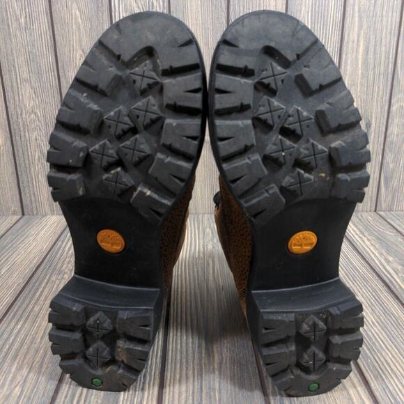 Timberland Kori Park 6" Cheetah Suede ReBOTL Lace Up Combat Boots Women 8.5 - Picture 7 of 11